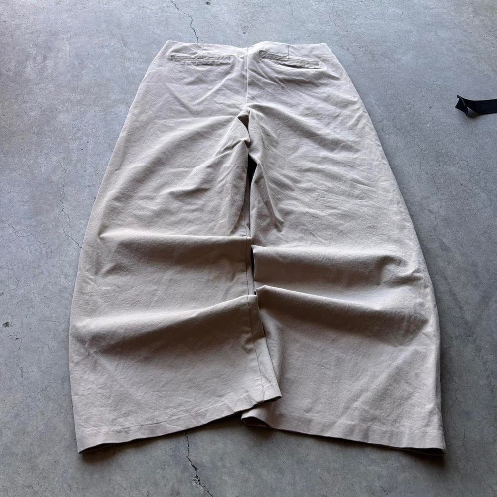 Men's Wide-Leg Chinos in Light Tan